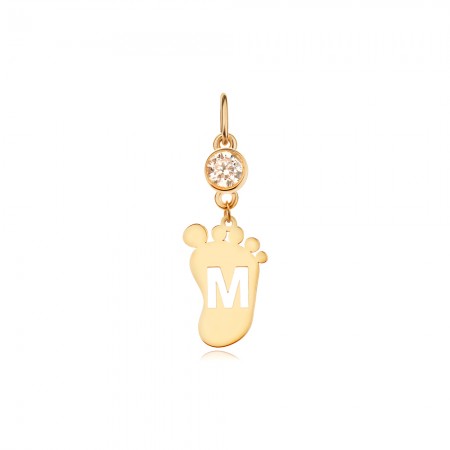 Златен медальон с буква