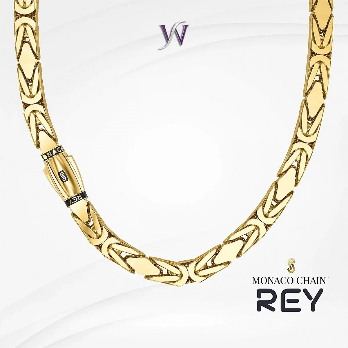 MONACO CHAIN REY PLAIN - Import (Златни и сребърни бижута)
