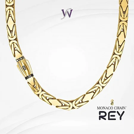 MONACO CHAIN REY PLAIN - Import (Златни и сребърни бижута)