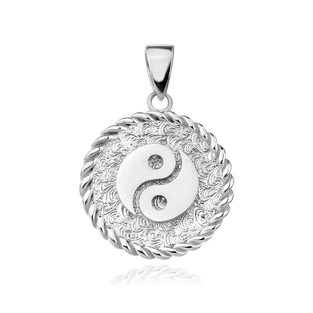 Златен медальон Yin and yang