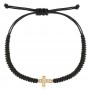 Гривна с черен конец и златно кръстче