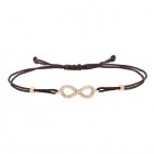 Черен конец с златен елемент Infinity 