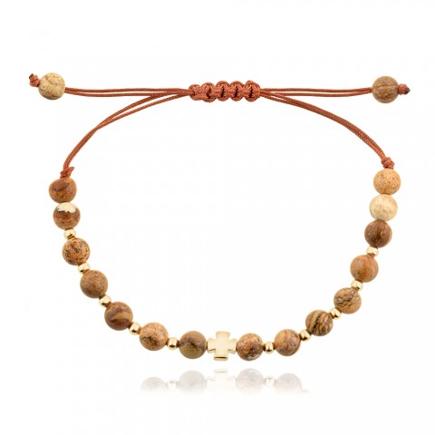 Гривна с конец и златно кръстче