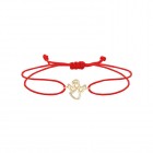 Черен конец с златен елемент Аngel