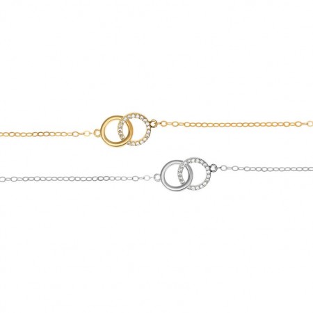 Златна гривна 14 карата EVER