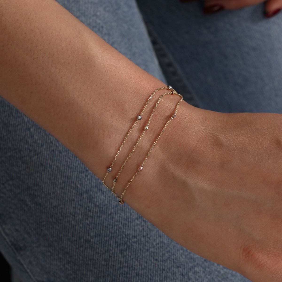 Златна гривна Triara