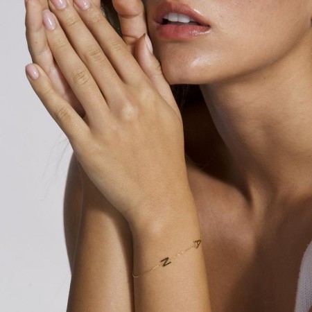 Златна гривна Golden Initial