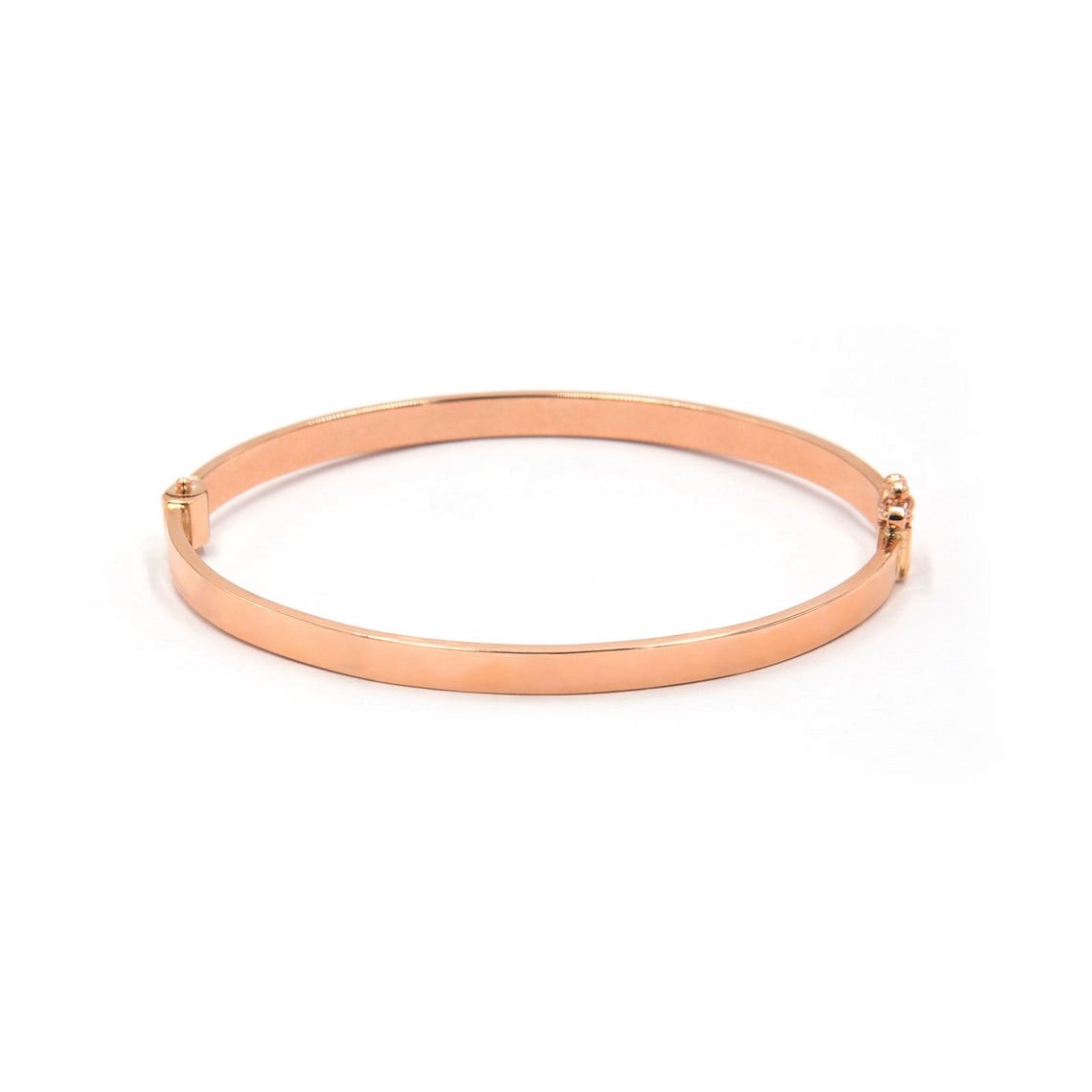 Златна твърда гривна Luxe Line