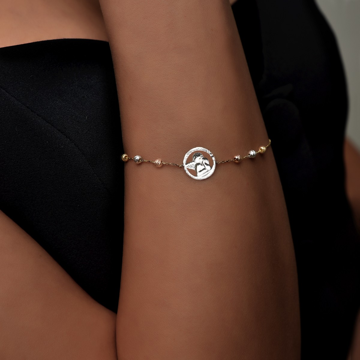 Златна гривна Ангелче