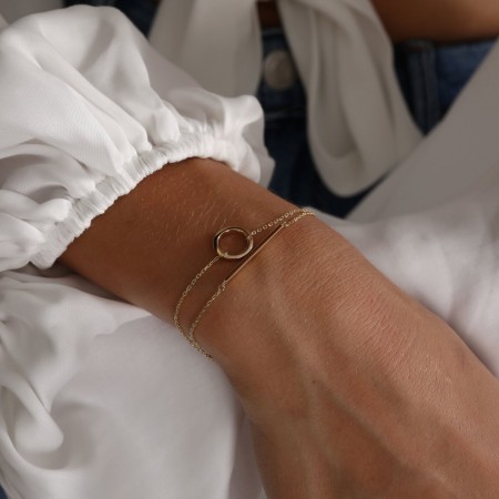 Златна гривна Lumi Bond