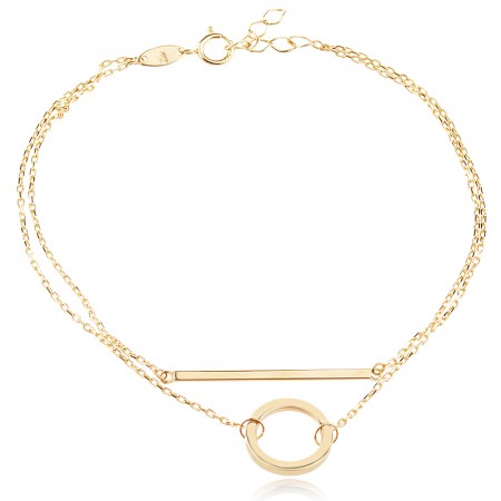 Златна гривна Lumi Bond