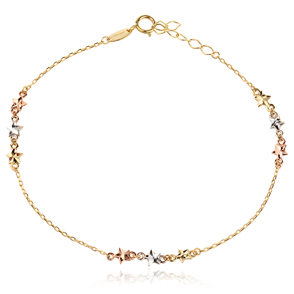 Златна гривна Color Star