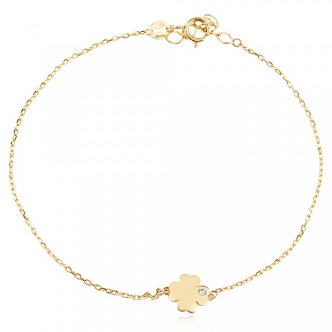 Златна гривна Lucky Line