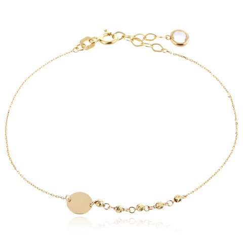 Златна гривна Dot Circle