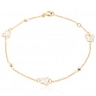 Златна гривна Седефена пеперуда