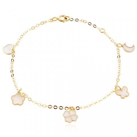 Златна гривна Nacre Fusion