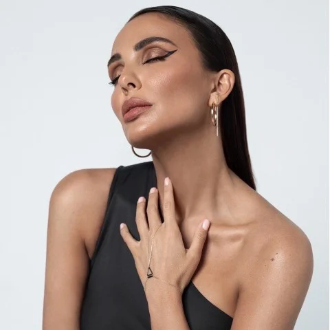 Златни обеци Luxe Line