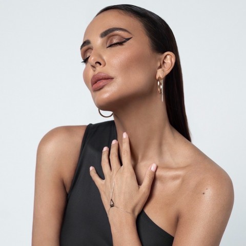 Златни обеци Luxe Line