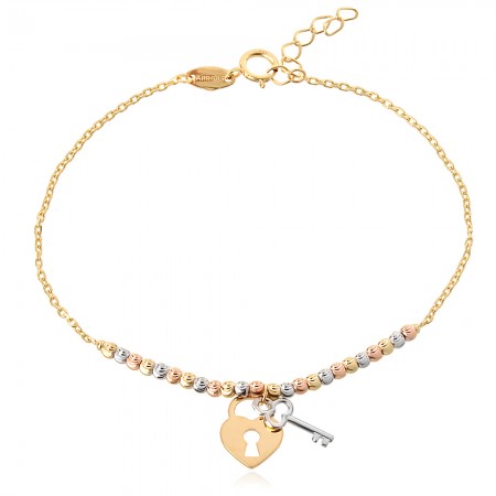 Златна гривна Keyra