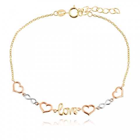 Златна Гривна Love