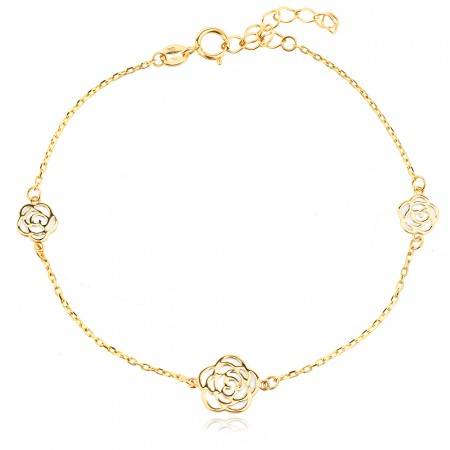 Златно колие White Rose