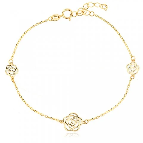 Златно колие Rose