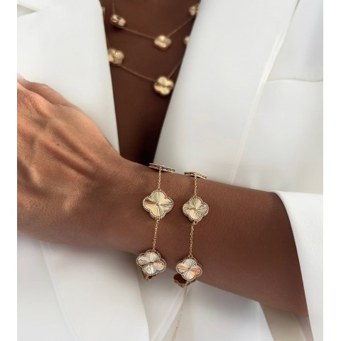 Златна Гривна Diamond Clover