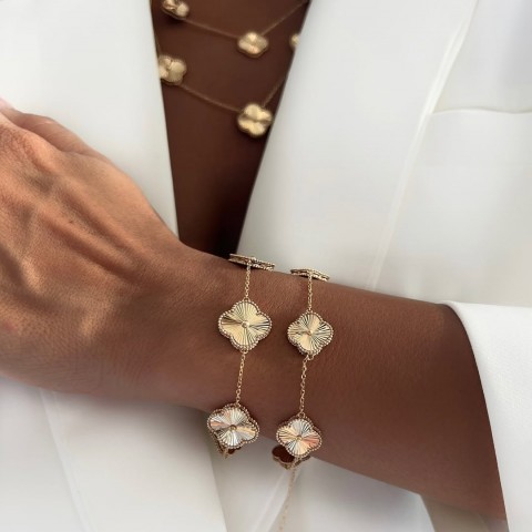 Златна Гривна Diamond Clover