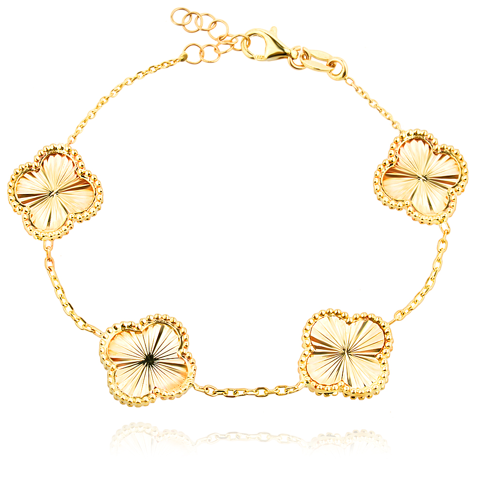 Златна Гривна Diamond Clover