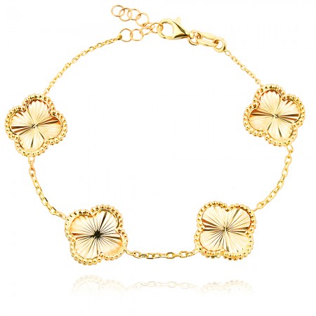 Златна Гривна Diamond Clover