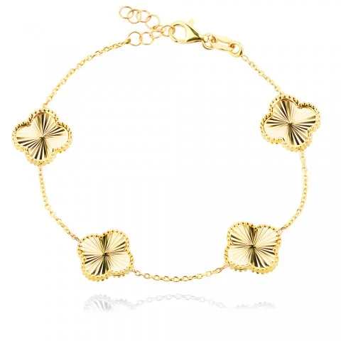 Златна Гривна Diamond Clover