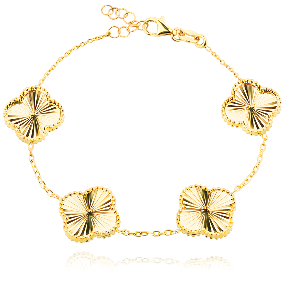 Златна Гривна Diamond Clover