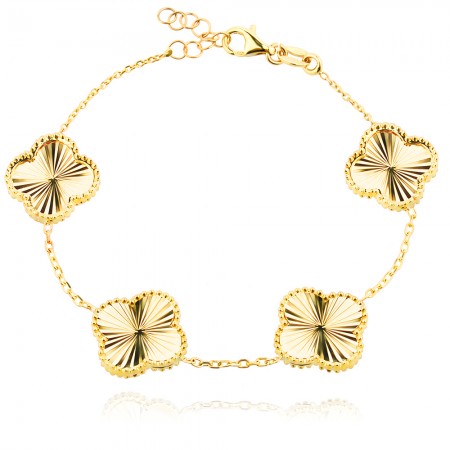 Златна Гривна Diamond Clover