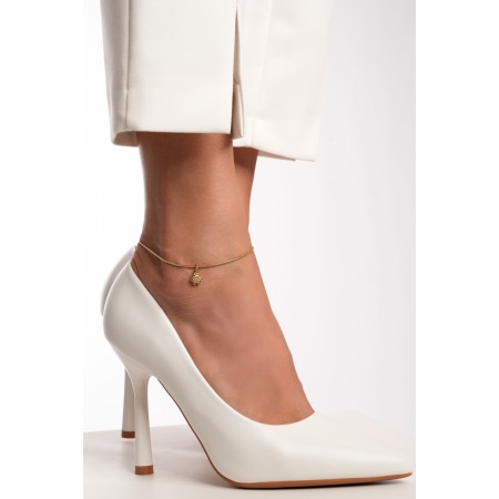 Златна гривна за крак Flower