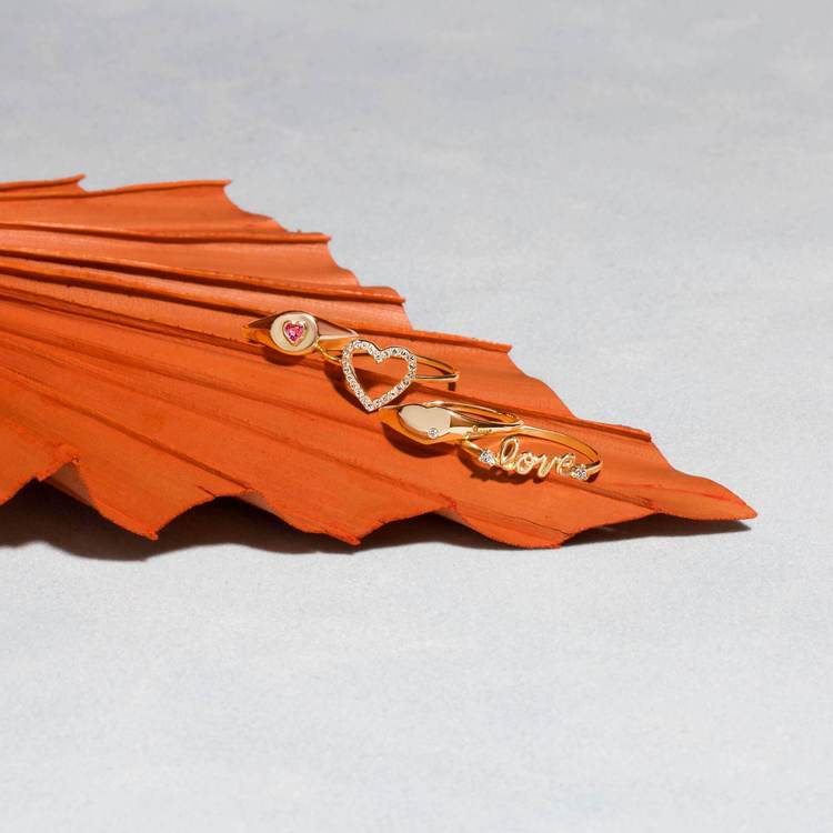 Златен пръстен СЪРЦЕ