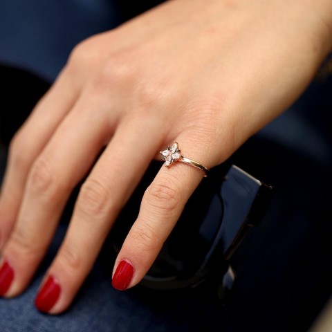 Златен пръстен FLOWER