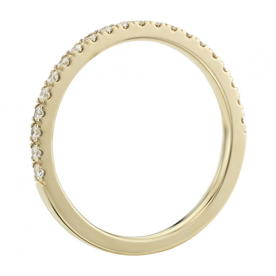 Златен пръстен Pave