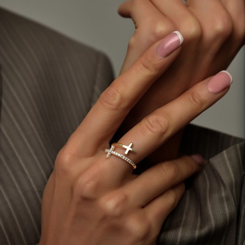 Златен пръстен D10493