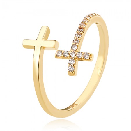 Златен пръстен Double Cross
