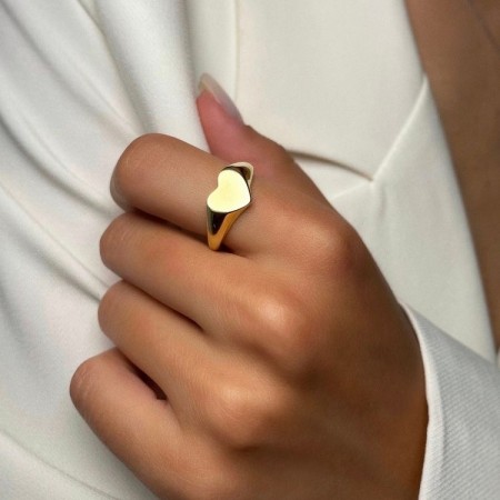 Златен пръстен Сърце