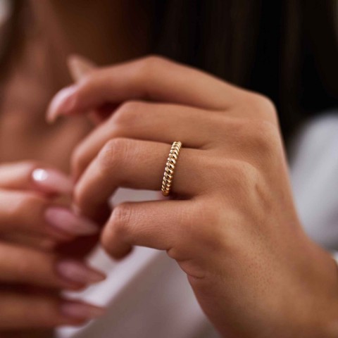 Златен пръстен D11724