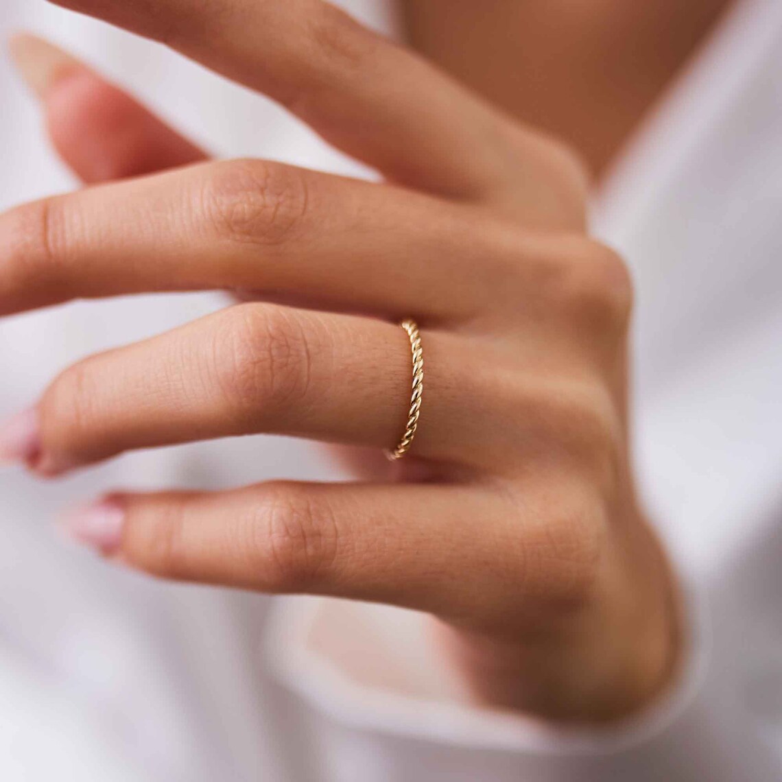 Златен пръстен Knit