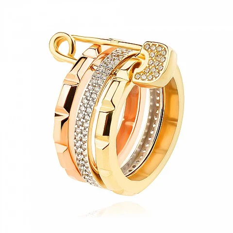 Златен пръстен Pin Chic