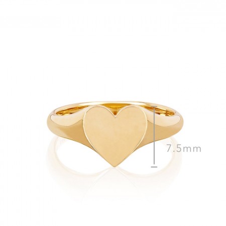 Златен пръстен Сърце