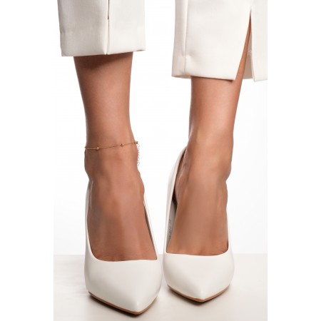 Златна гривна за крак Diamond Balls