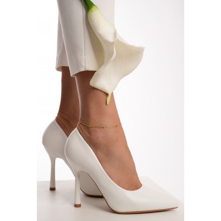 Златна гривна за крак Diamond Balls