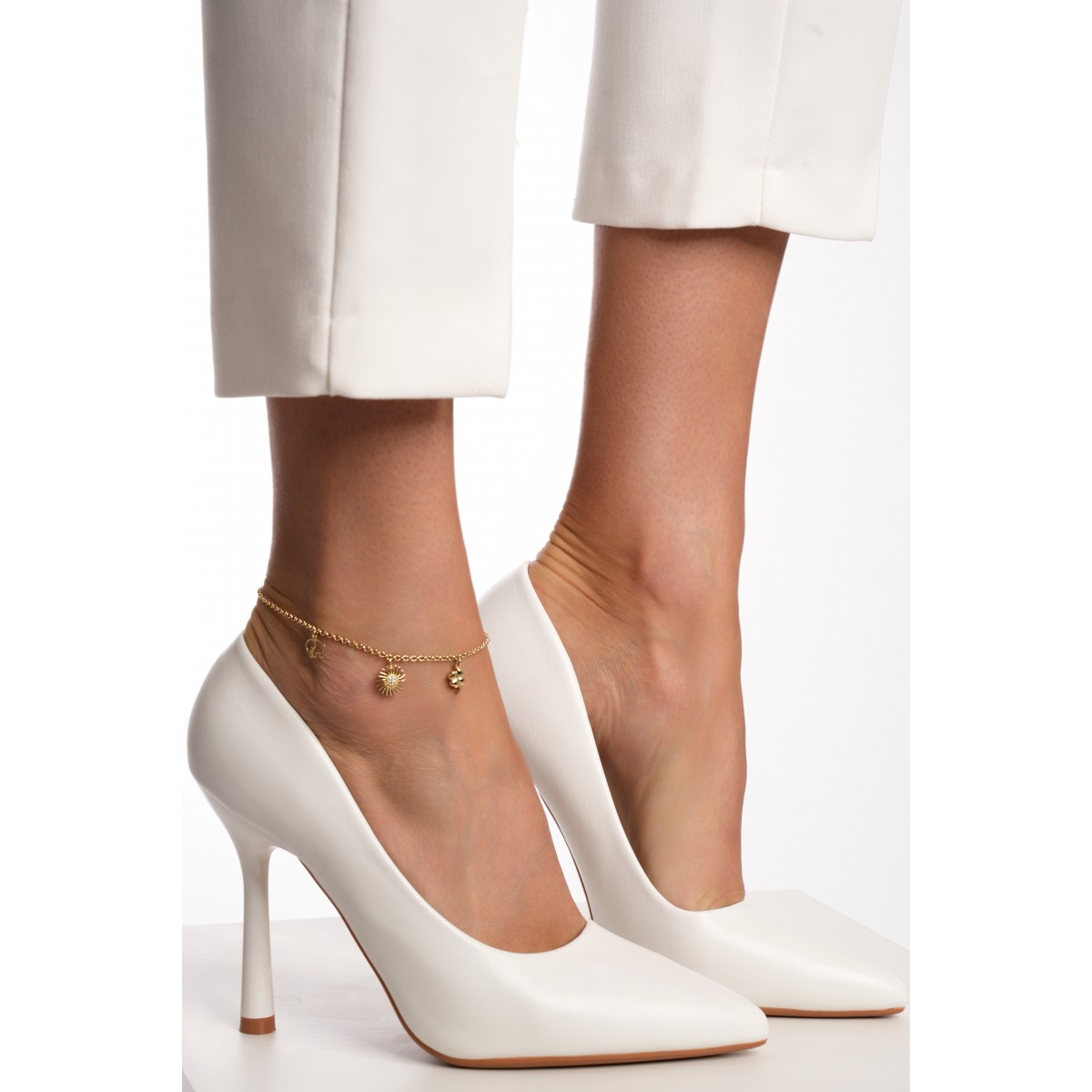 Златна гривна за крак Sunny Elephant