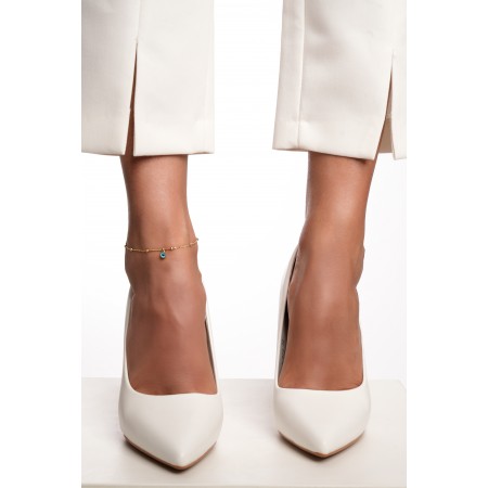 Златна гривна за крак Blue Eye Evil Златна гривна за крак Blue Eye Evil