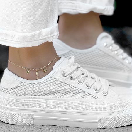 Златна гривна за крак Solmera