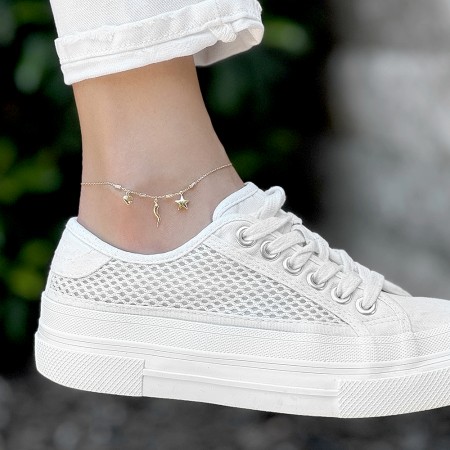 Златна гривна за крак Solmera